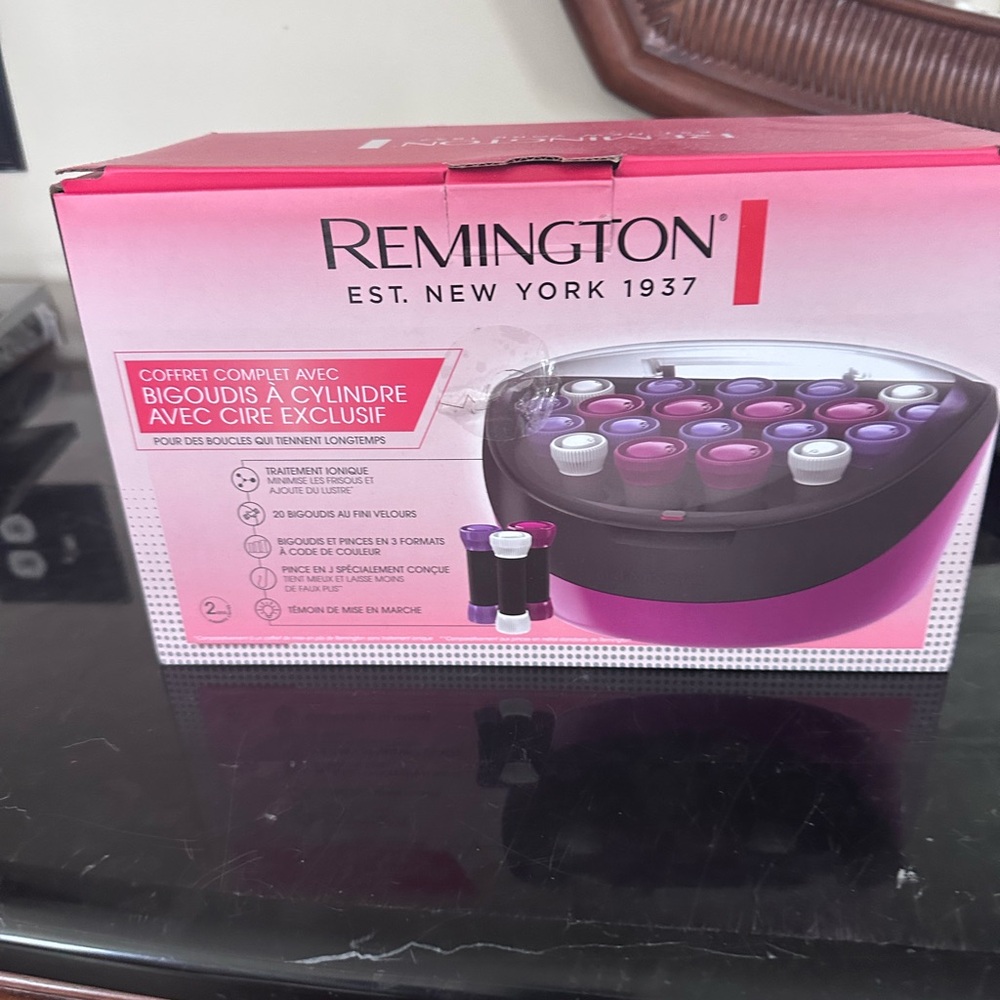 Remington Cylinder Hair Rollers in Pink and Black